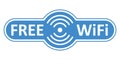 Free wifi logo zone - vector Royalty Free Stock Photo